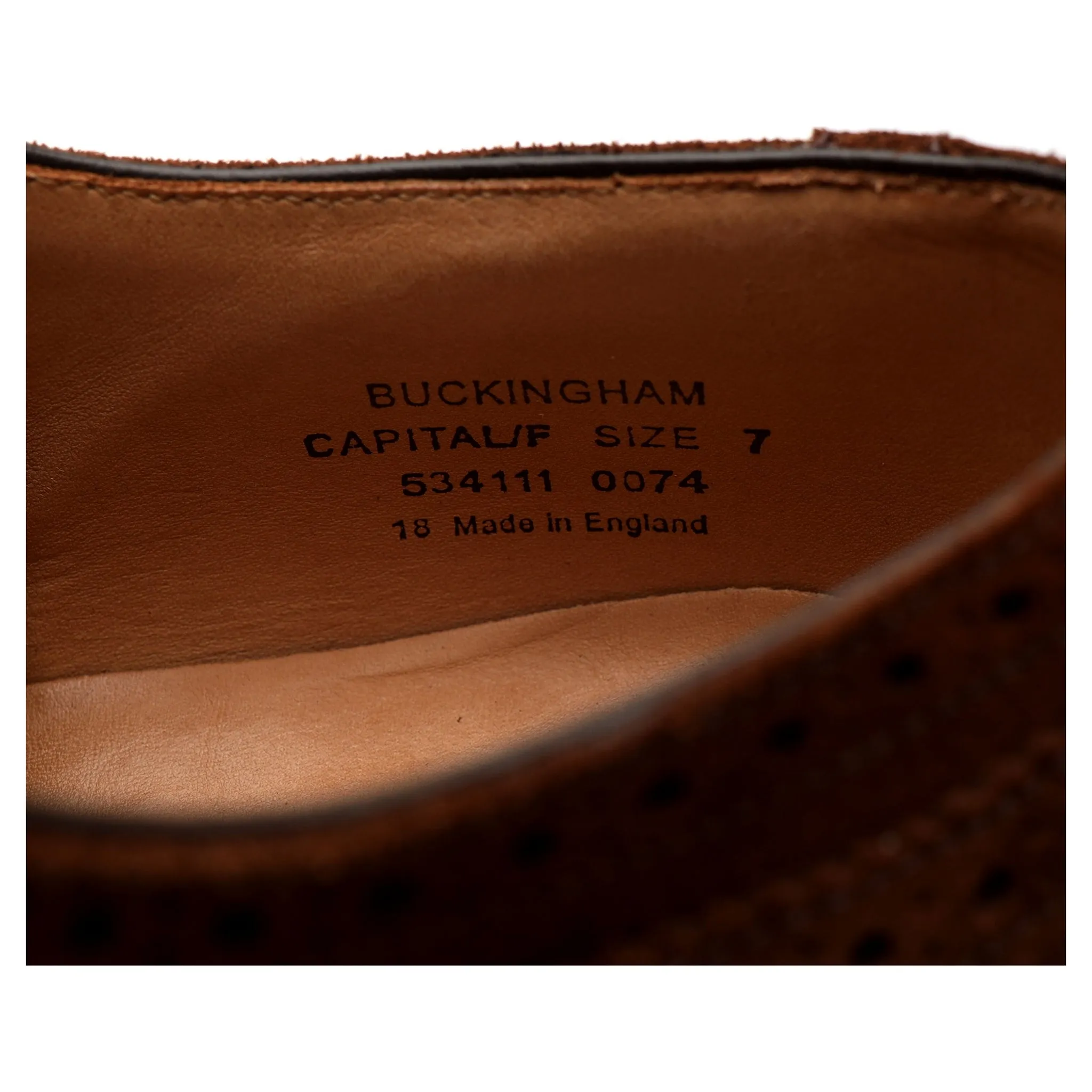 1880 'Buckingham' Brown Suede Oxford Brogues UK 7 F