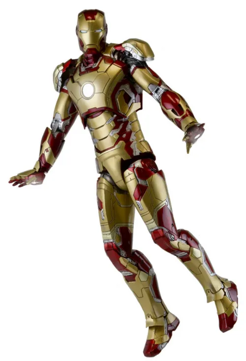 18" Inch Tall Iron Man Mark 42 (LIGHT UP) LED 1/4 Scale NECA Figure Discontinued (Ironman 3)