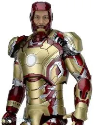 18" Inch Tall Iron Man Mark 42 (LIGHT UP) LED 1/4 Scale NECA Figure Discontinued (Ironman 3)