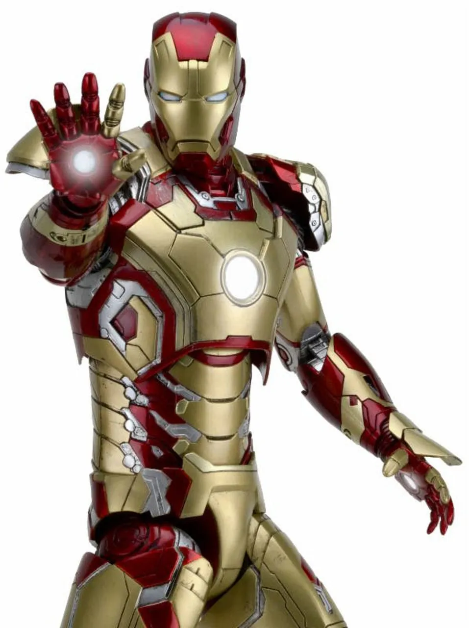 18" Inch Tall Iron Man Mark 42 (LIGHT UP) LED 1/4 Scale NECA Figure Discontinued (Ironman 3)