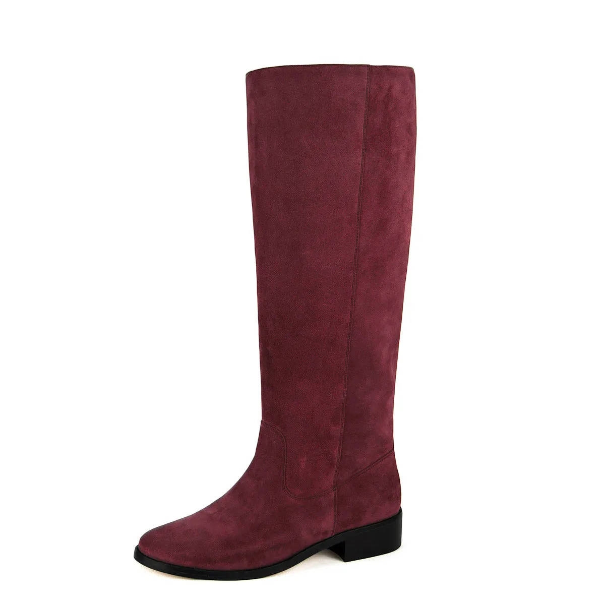 Achillea suede, burgundy