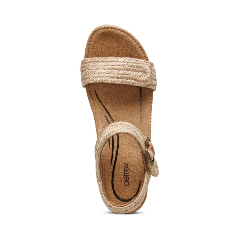 Aetrex Sydney Espadrille Wedge