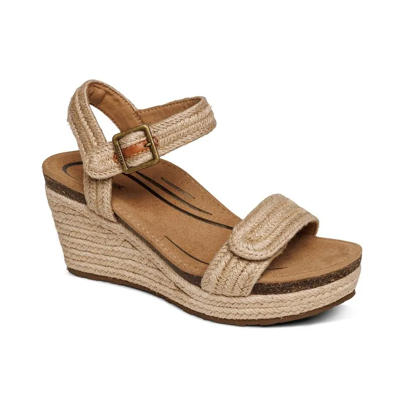 Aetrex Sydney Espadrille Wedge