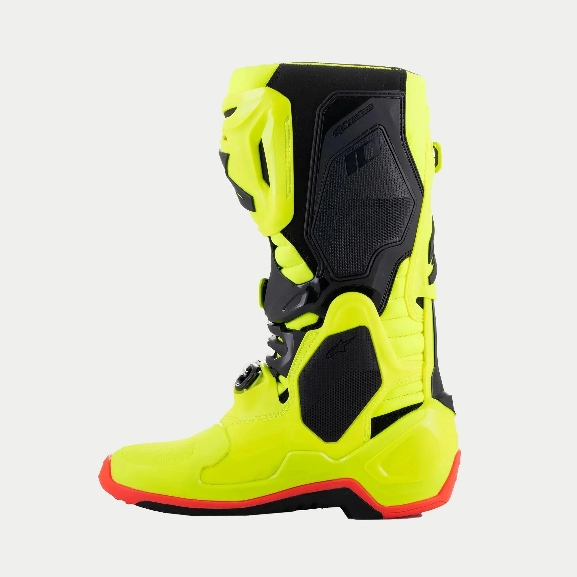 Alpinestars Tech 10 Boots - Yellow Fluo/Black/Red Fluo