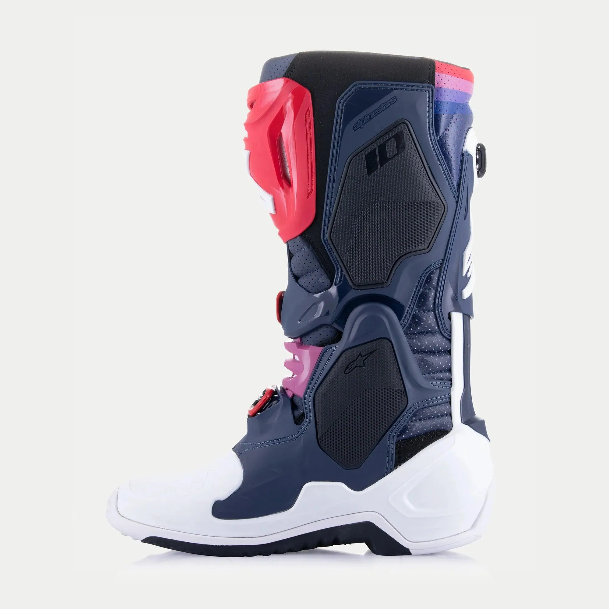 Alpinestars Tech 10 Supervented Boots - Night Navy/White/Rainbow