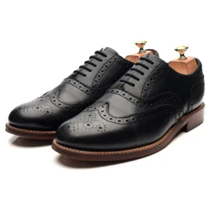 'Angus' Black Leather Oxford Brogues UK 10 G