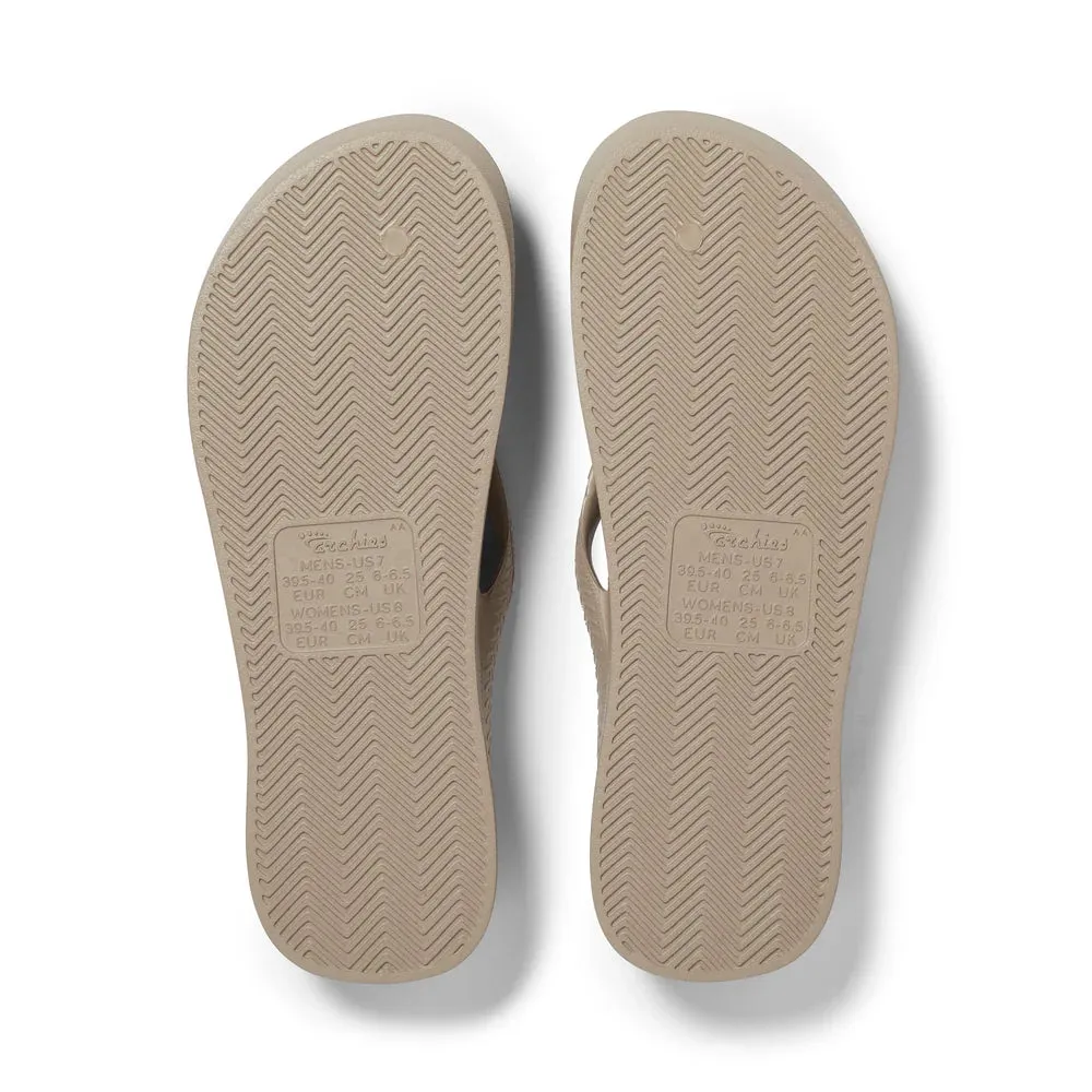 Archies Arch Support Flip Flop Sandal - Taupe