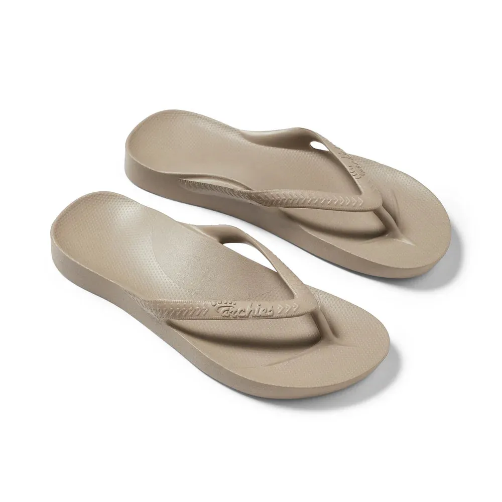 Archies Arch Support Flip Flop Sandal - Taupe