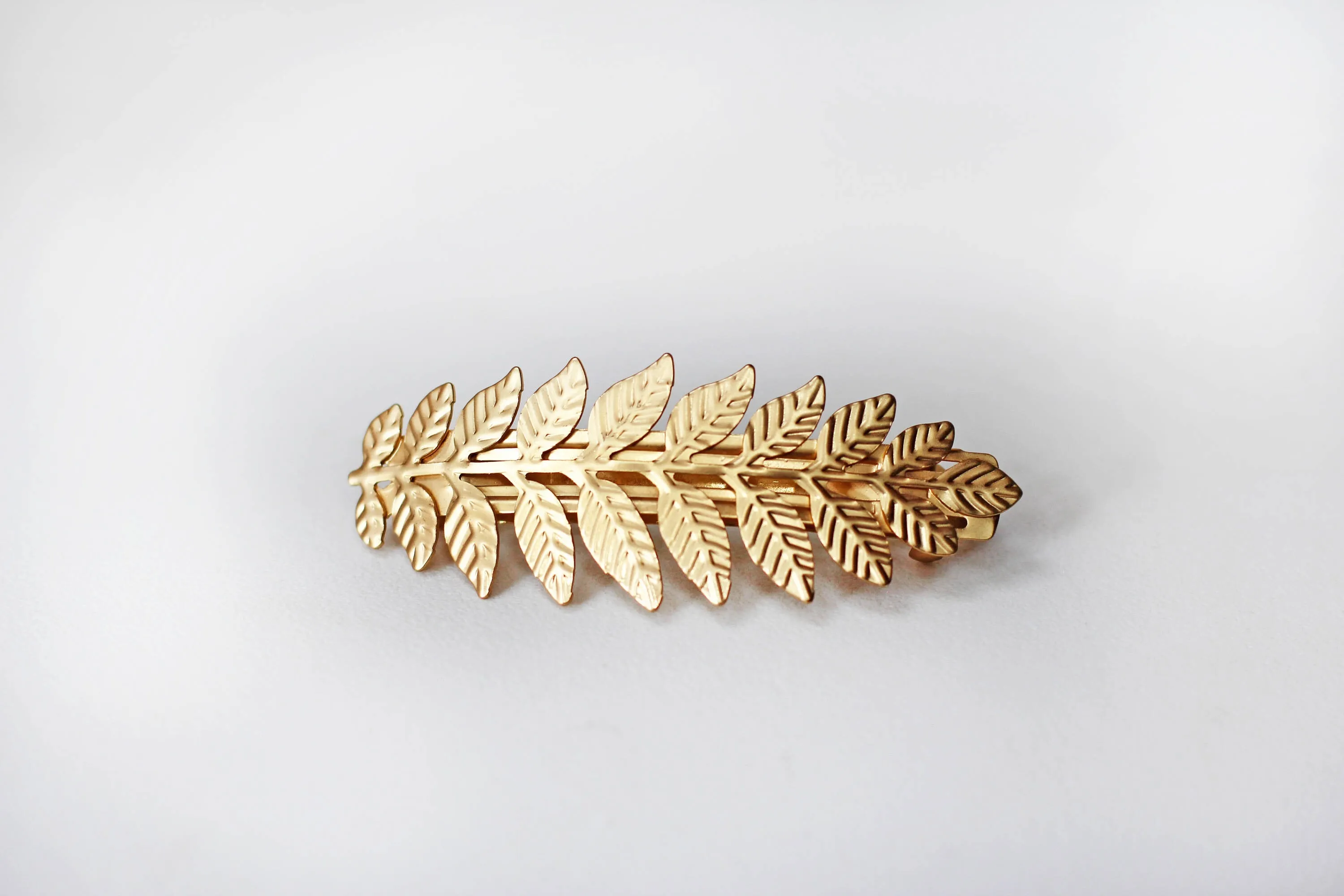 Athena Leaf Barrette- discounted version