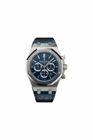 audemars piguet royal oak leo messi platinum 41mm dark blue dial men's watch