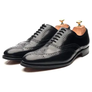 'Berlin' Black Leather Brogues UK 10 F