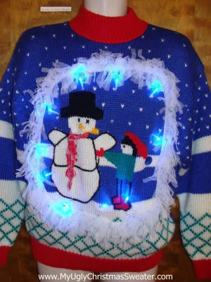 Best cute fluffy Light Up Ugly Xmas Sweater