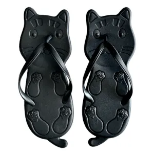 Black Cat Chancla Flip Flop