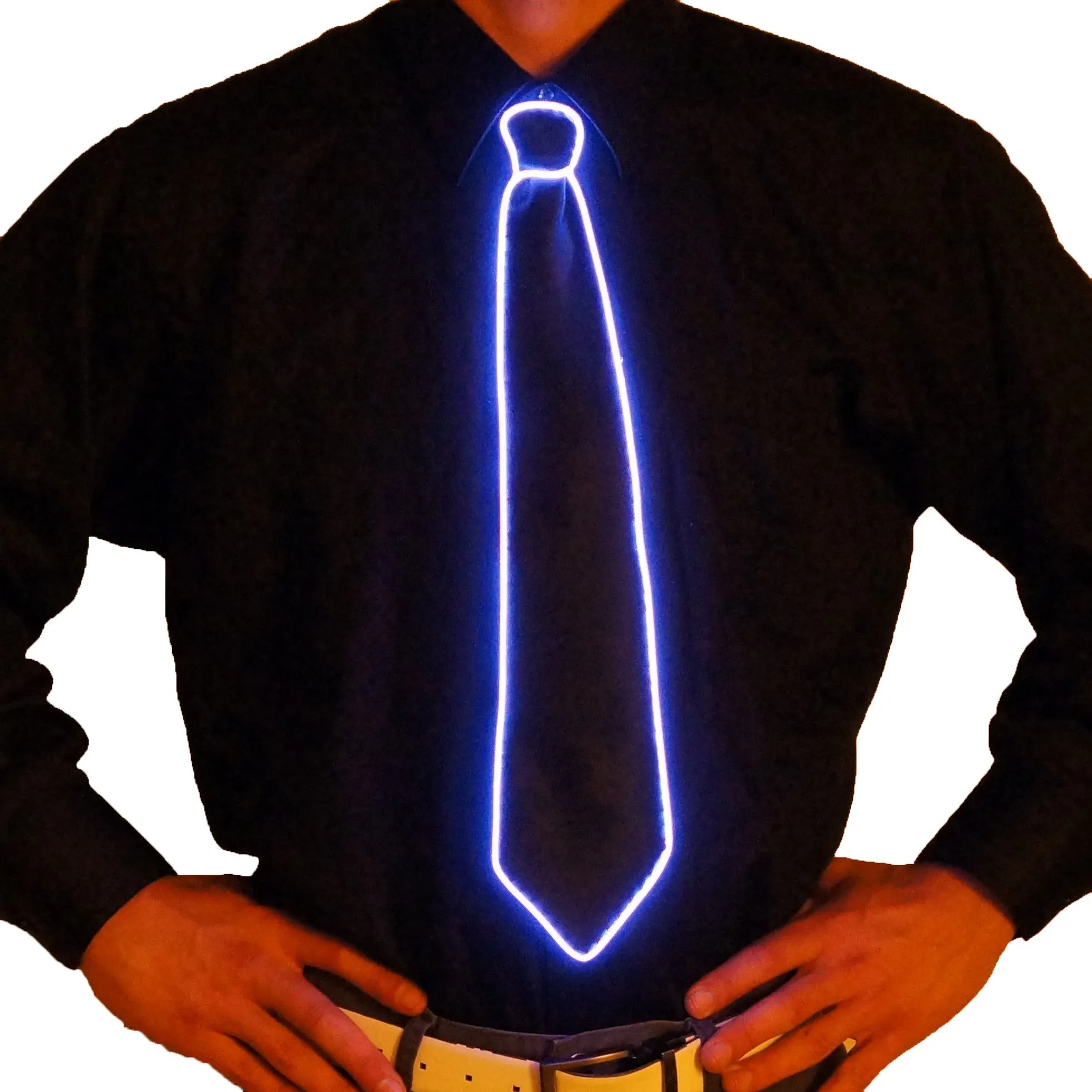 Black Light Up Tie