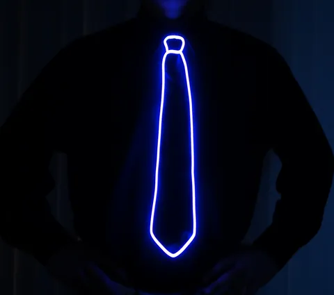 Black Light Up Tie