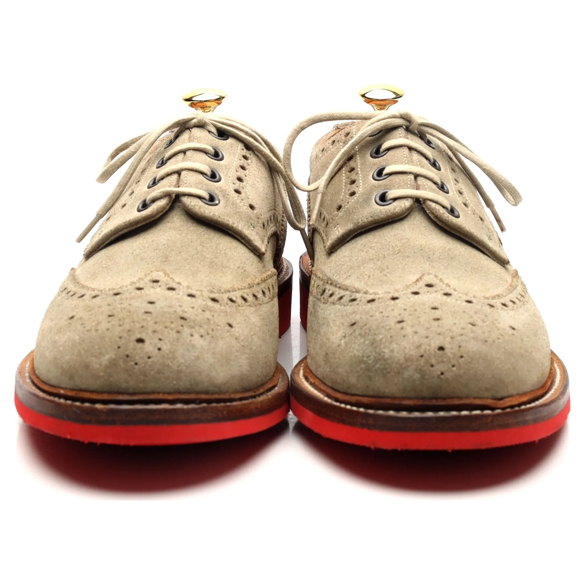 'Blakeney' Sand Suede Derby Brogues UK 10.5 G