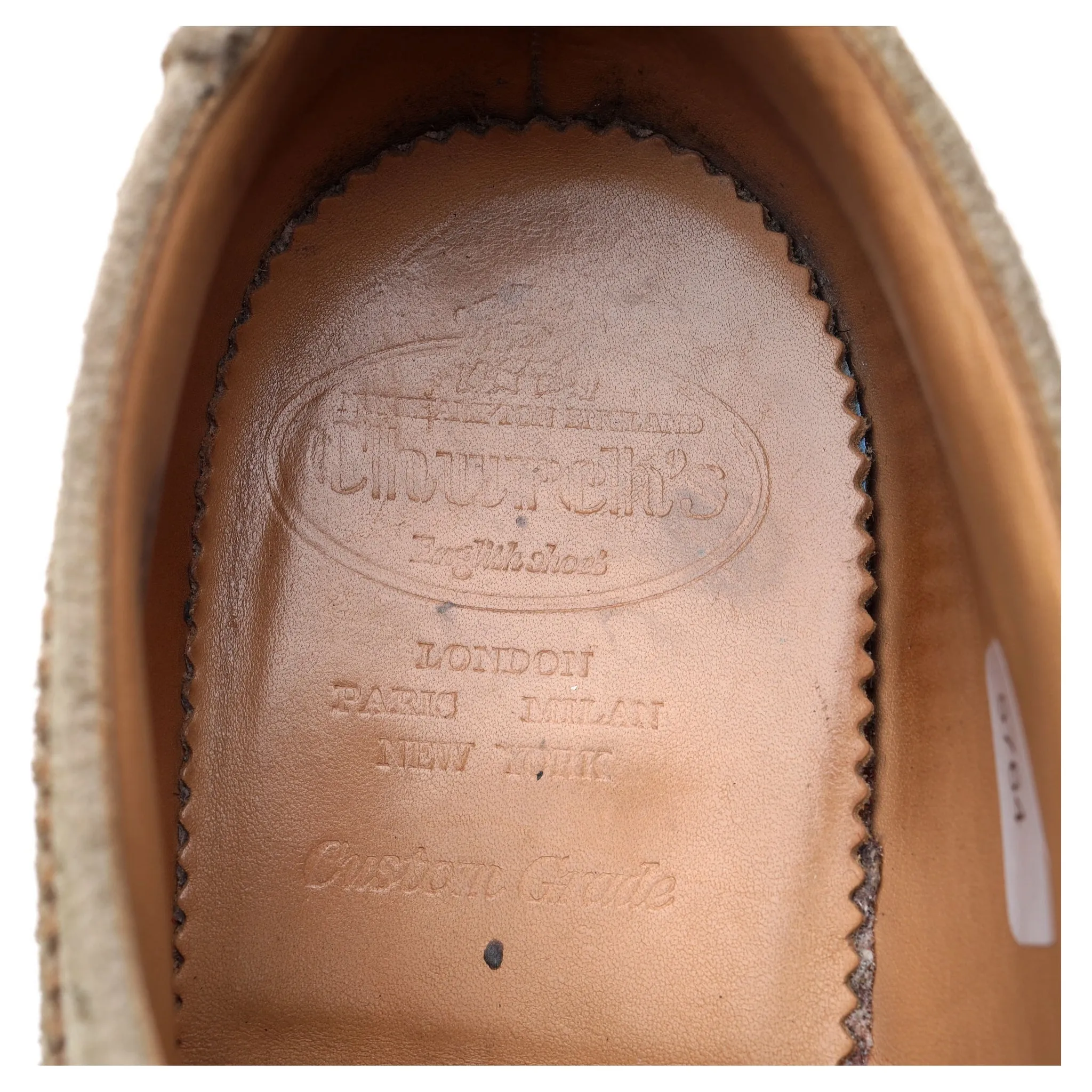 'Blakeney' Sand Suede Derby Brogues UK 10.5 G