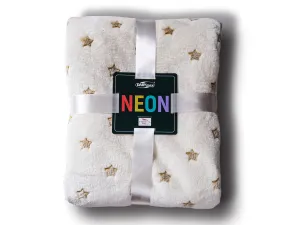 Blanket NEON/STARS/cream gold