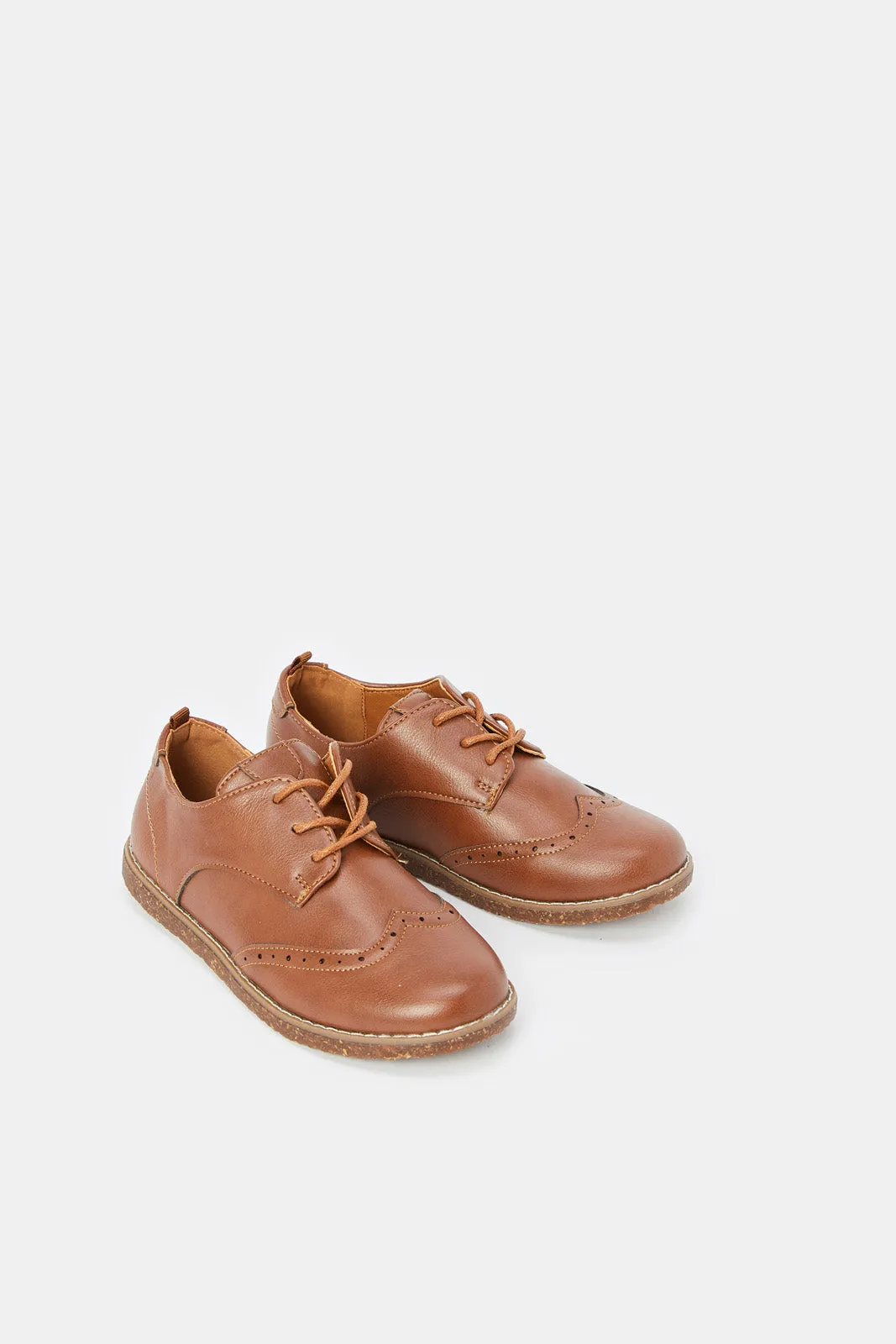 Boys Brown Lace Up Brogue