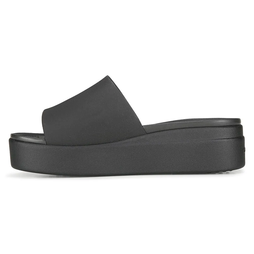 Brooklyn Crocs Women's Platform Slides, Black