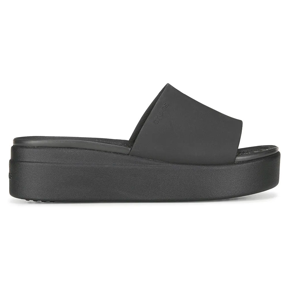 Brooklyn Crocs Women's Platform Slides, Black