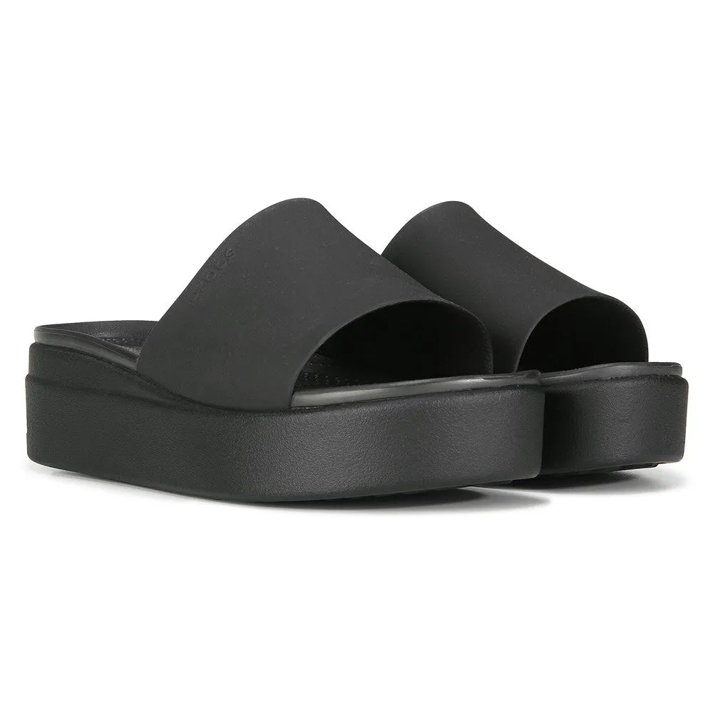 Brooklyn Crocs Women's Platform Slides, Black