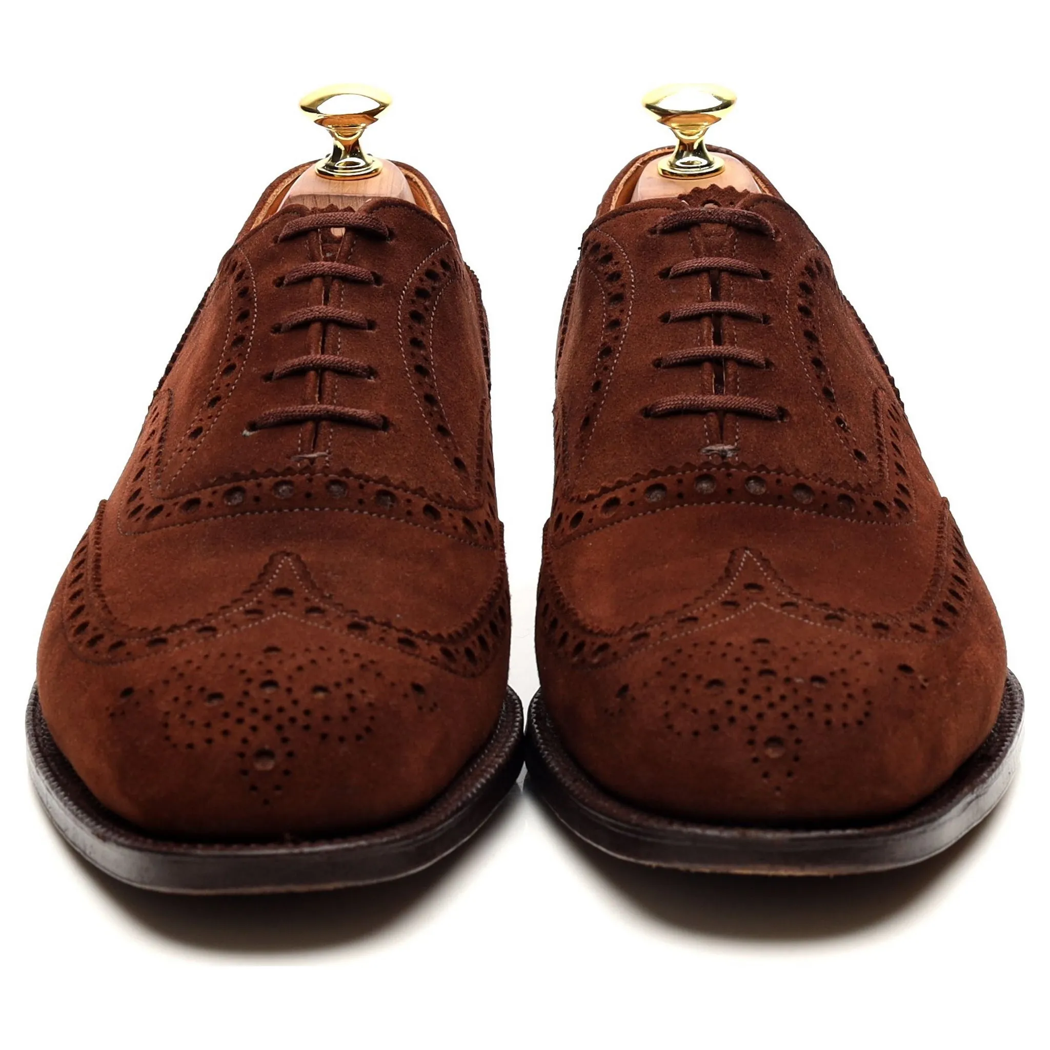 'Buck' Brown Suede Brogues UK 8 F