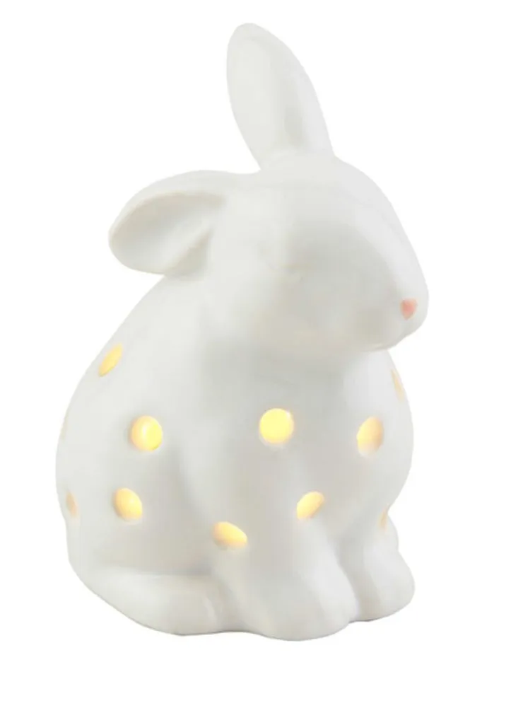 Bunny LED Light Sitter by Mud Pie