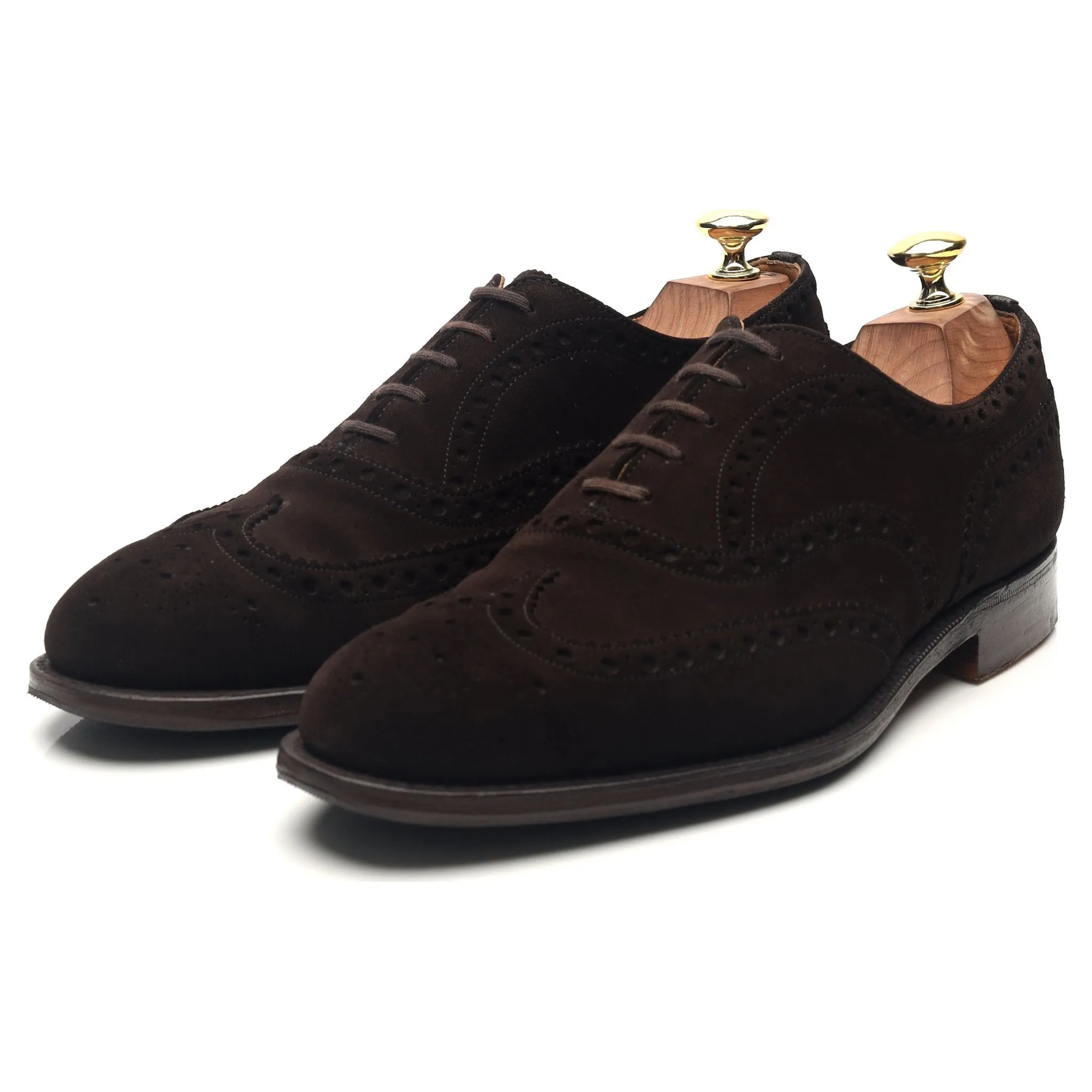 'Chetwynd' Dark Brown Suede Brogues UK 7 F