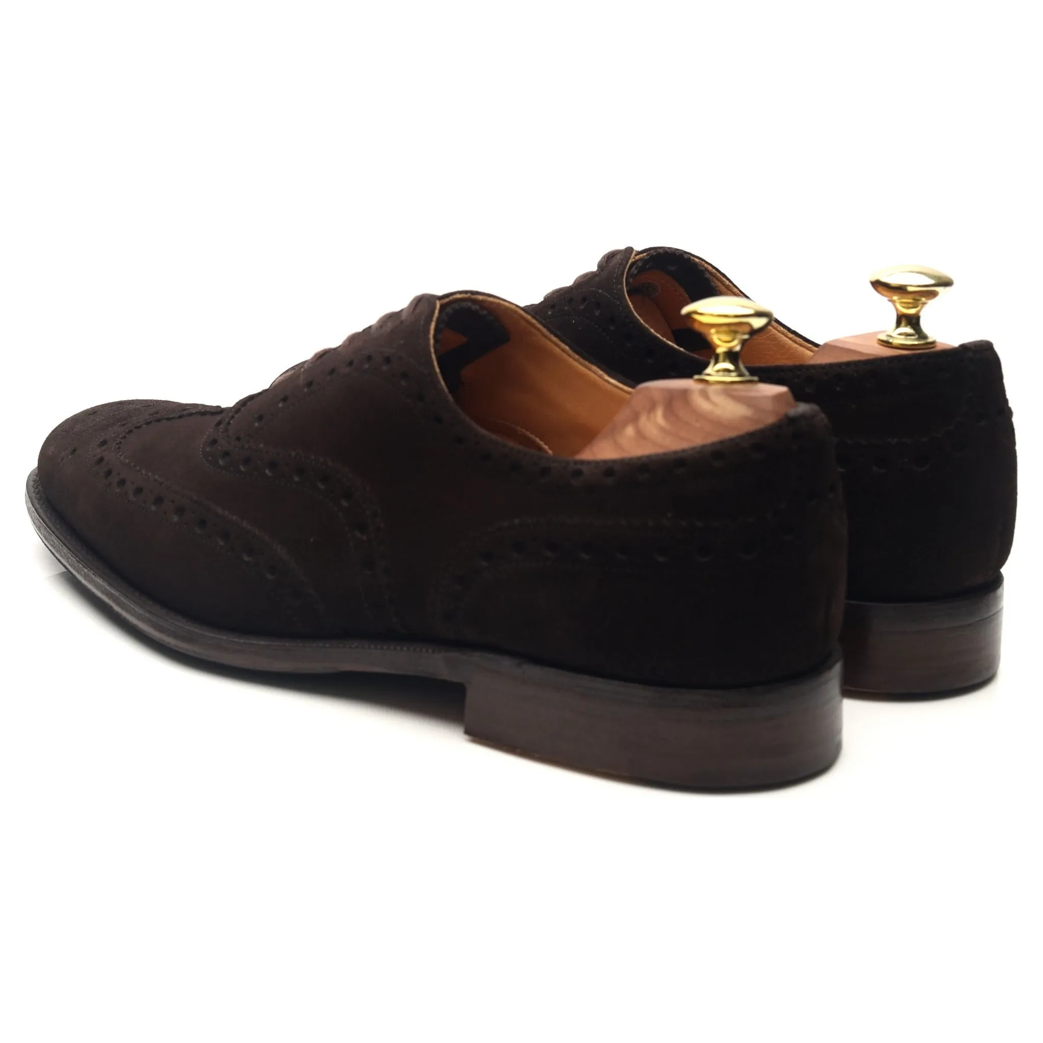 'Chetwynd' Dark Brown Suede Brogues UK 7 F