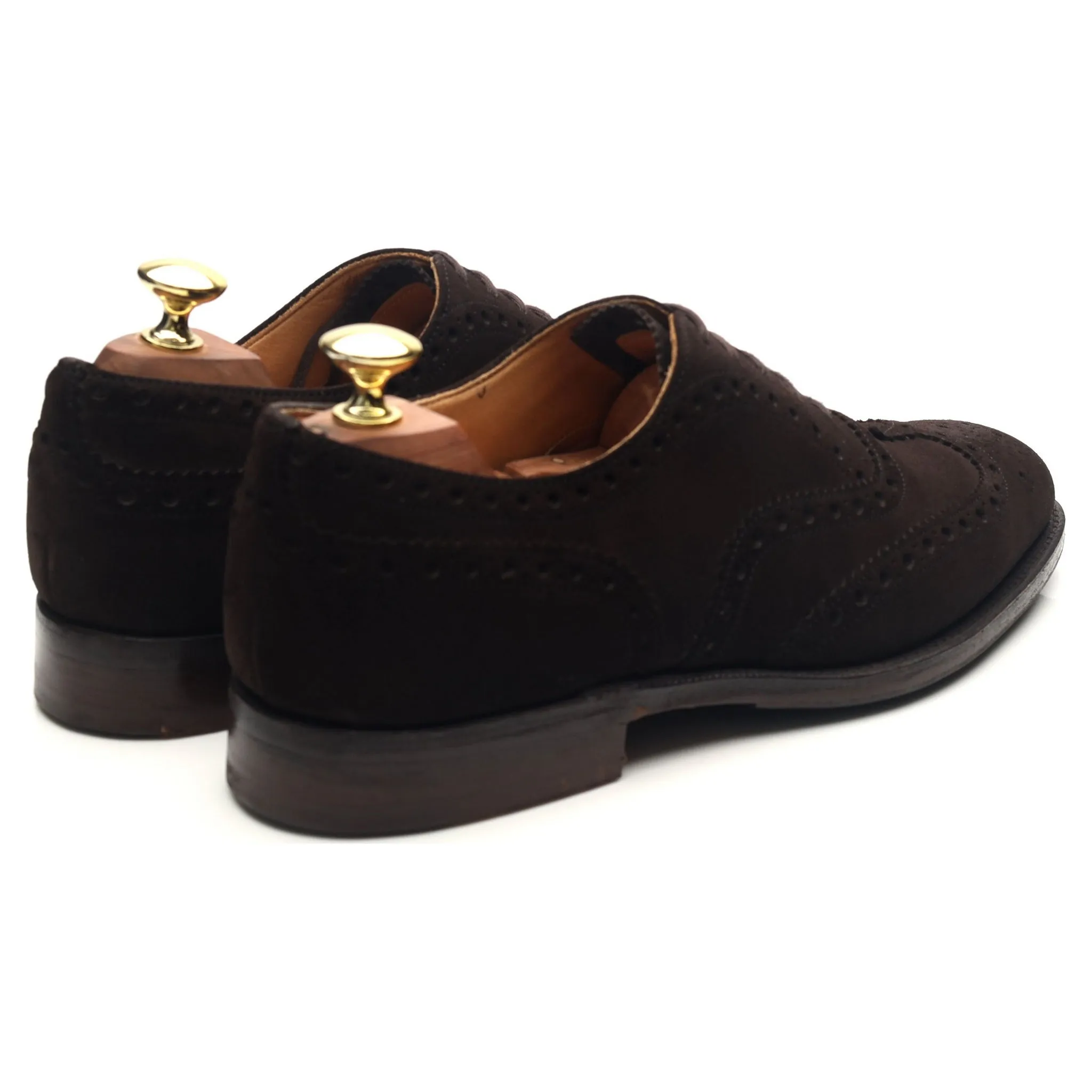 'Chetwynd' Dark Brown Suede Brogues UK 7 F