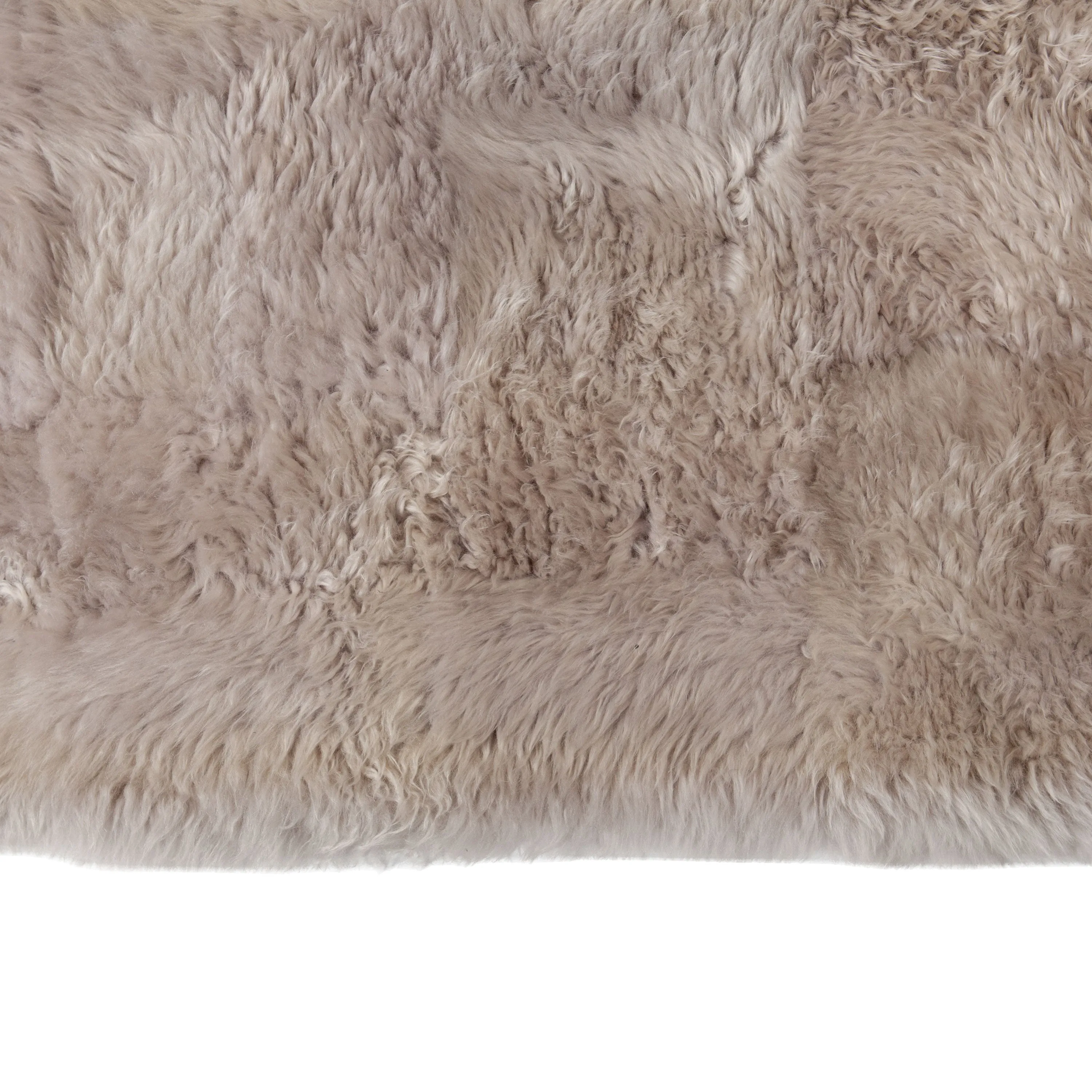 Cream Modern Sheepskin Rug - 6' x 9'