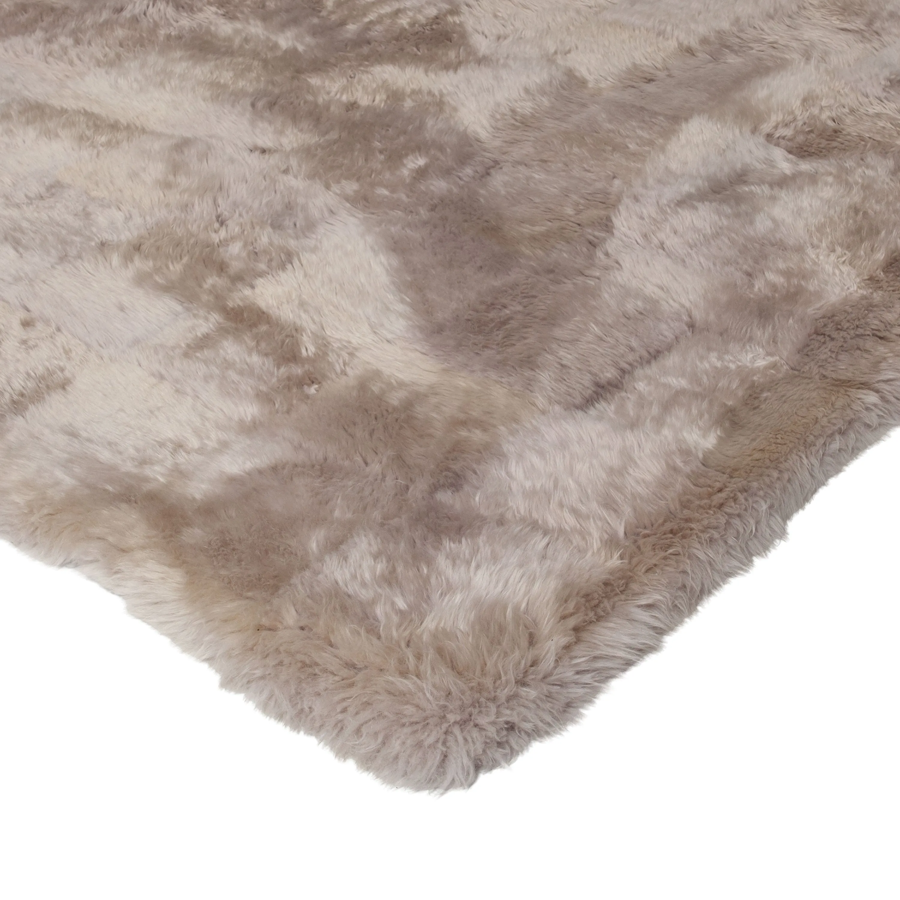 Cream Modern Sheepskin Rug - 6' x 9'