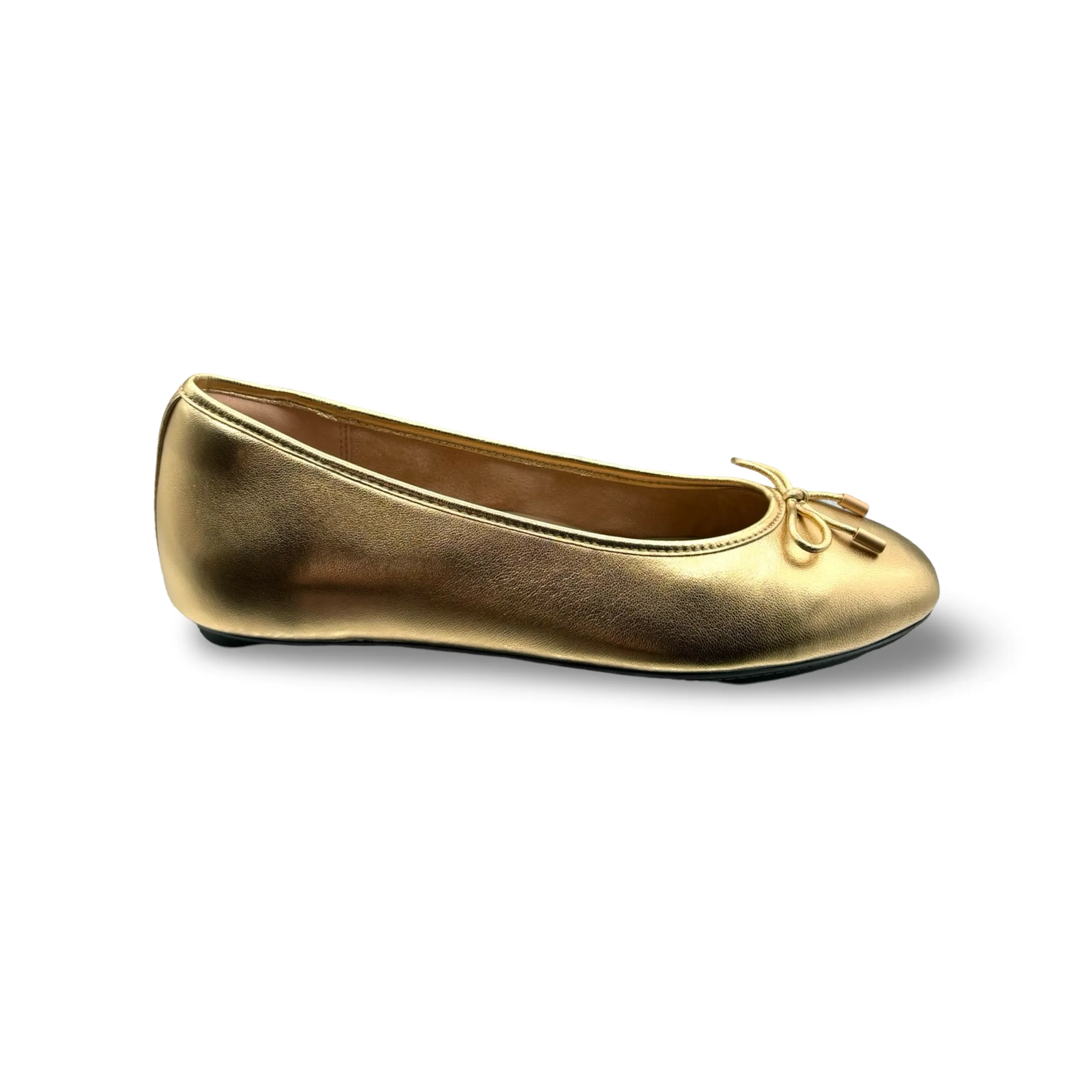 Delicato Old Gold Ballet Flat