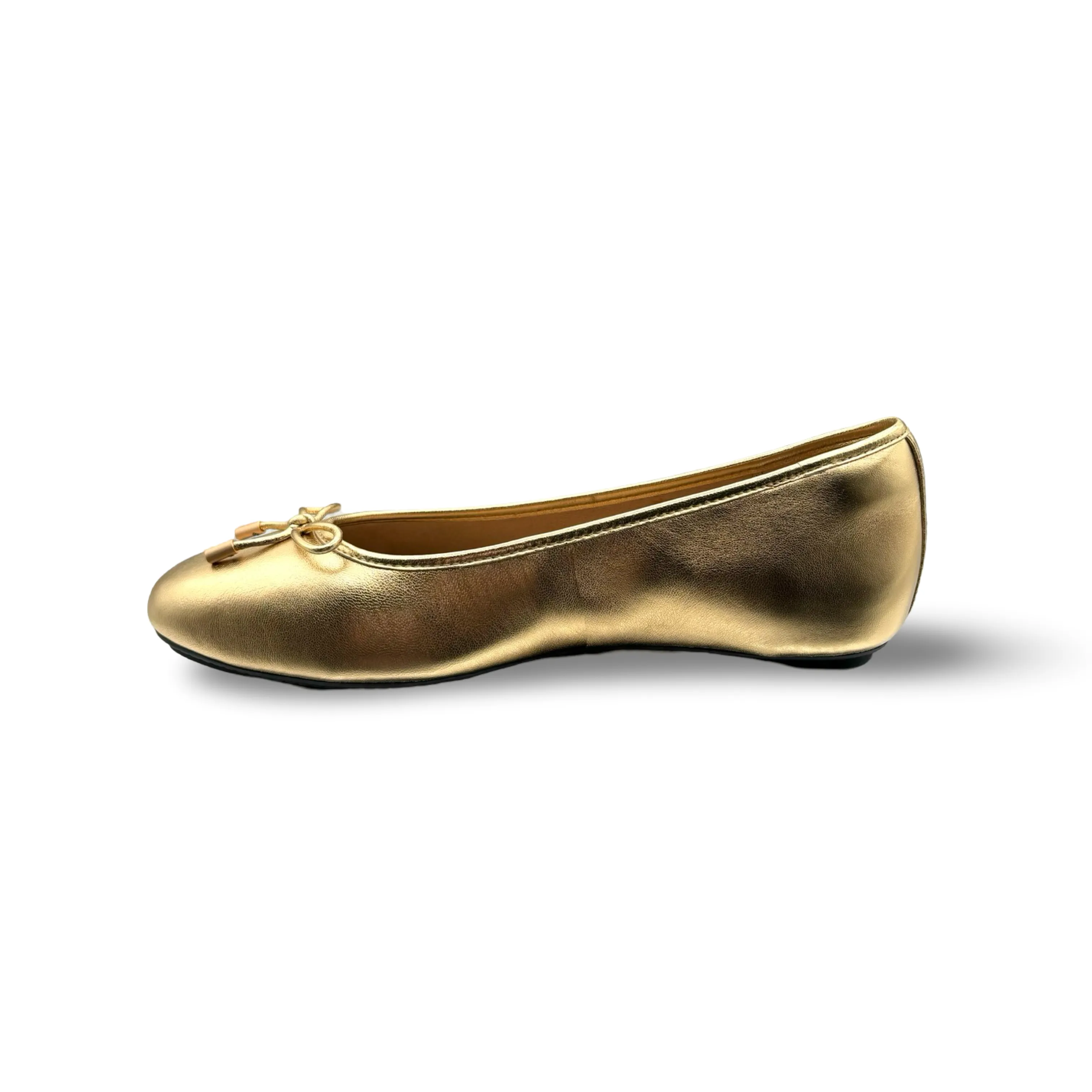 Delicato Old Gold Ballet Flat