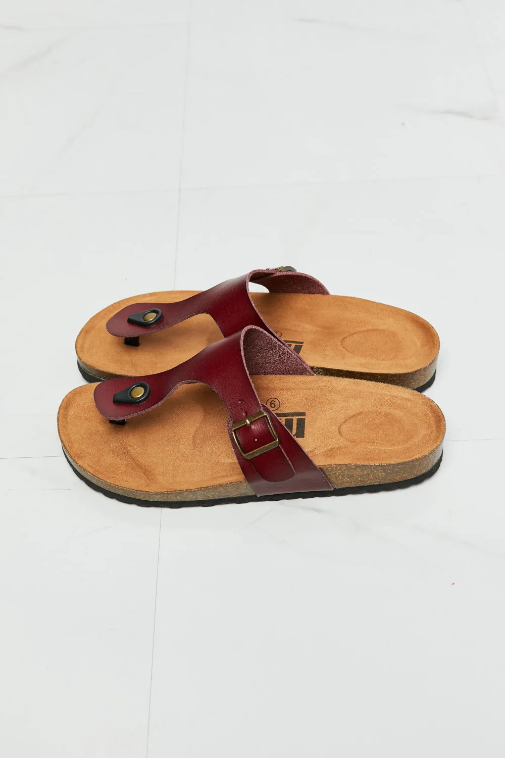 Drift Away T-Strap Flip-Flop in Brown