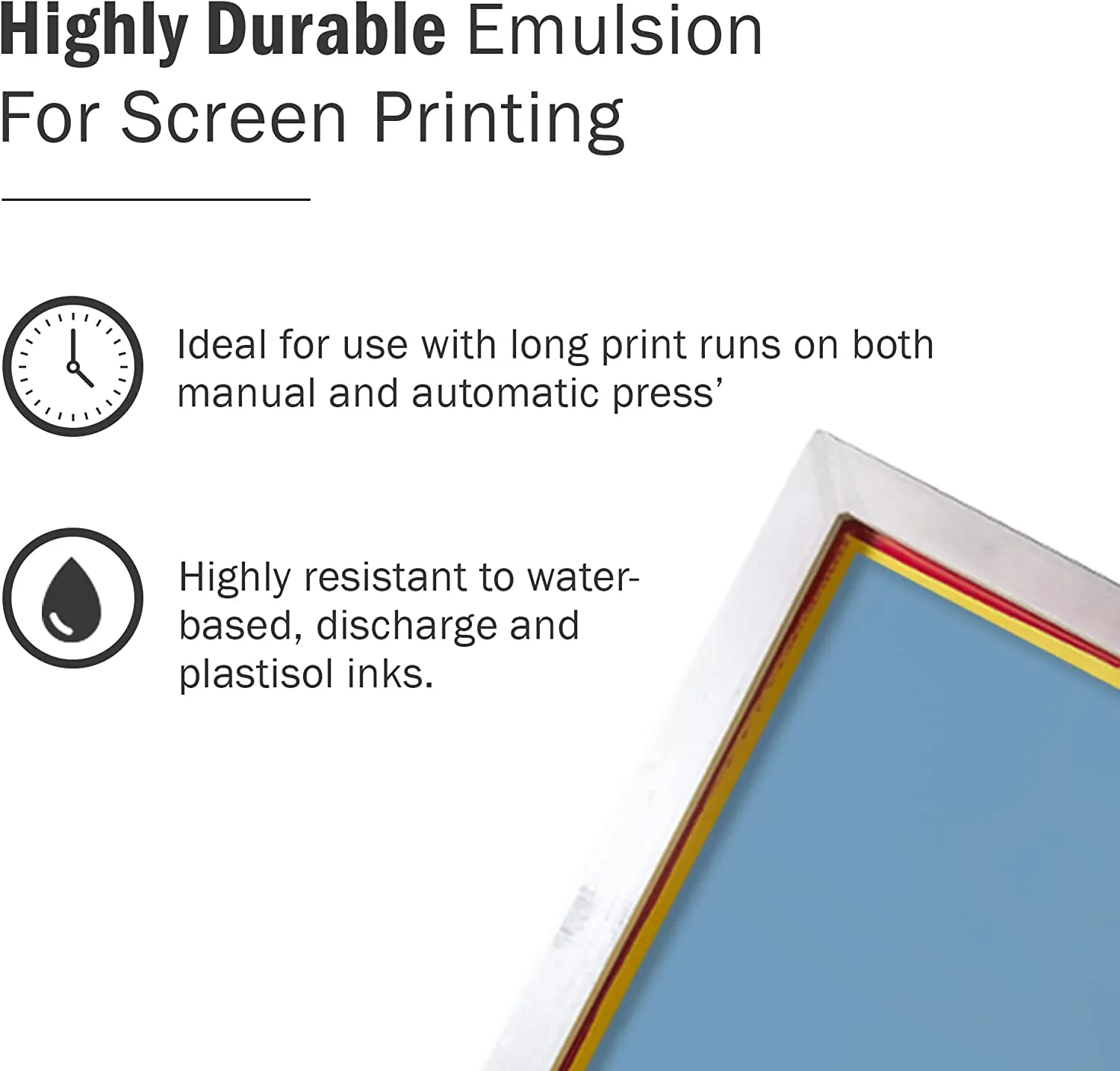 Ecotex® Water Resistant Blue Screen Printing Emulsion