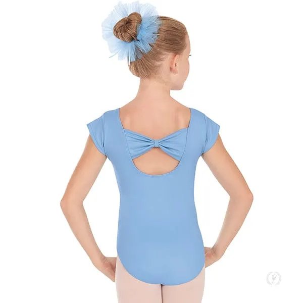 Eurotard 44286 Girls Bow Back Cap Sleeve Leotard with Tactel® Microfiber