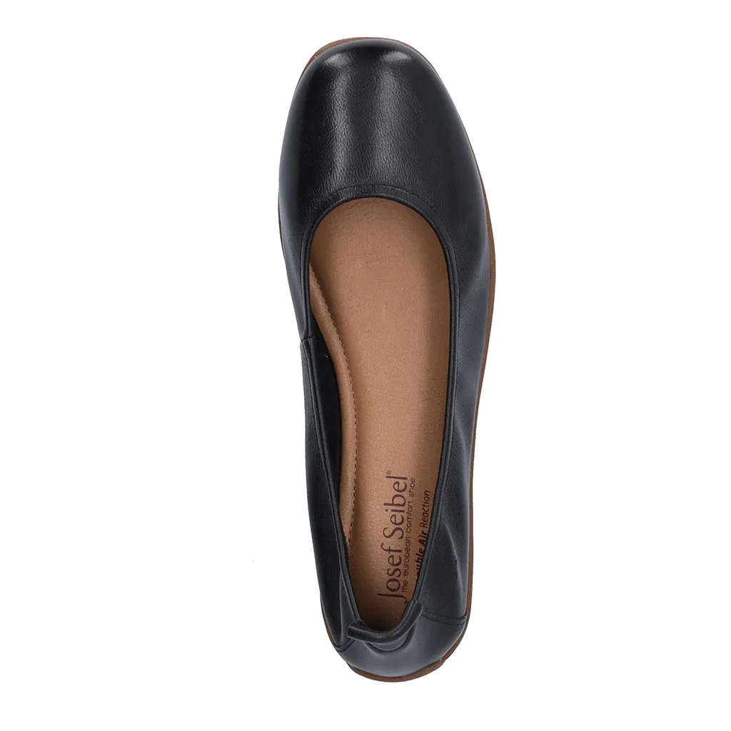 Fenja 01 Black Slip on Ballet Pumps