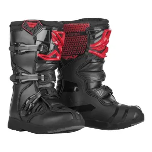 Fly Racing Kids Maverik MX Motocross Boots - Black Red