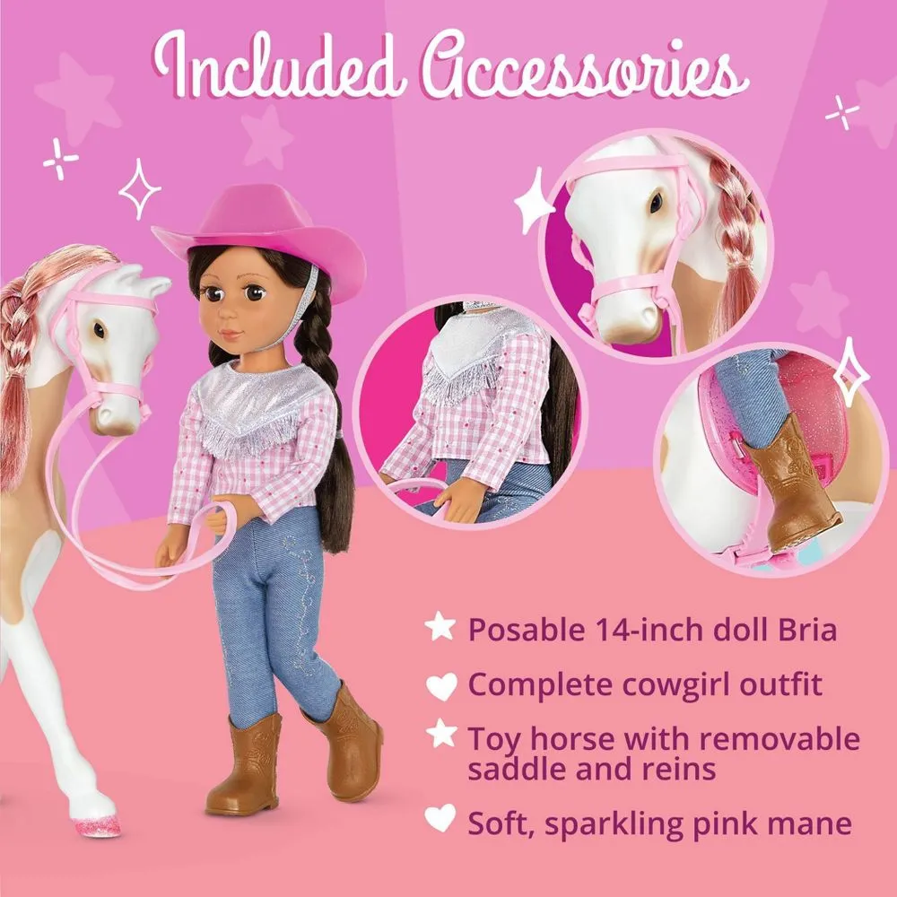 Glitter Girls Bria & Bonnie 14" Poseable Equestrian Doll