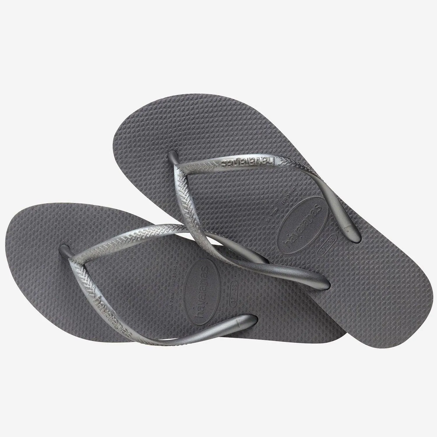 HAVAIANAS SLIM FC STEEL GRAY CINZA ACO