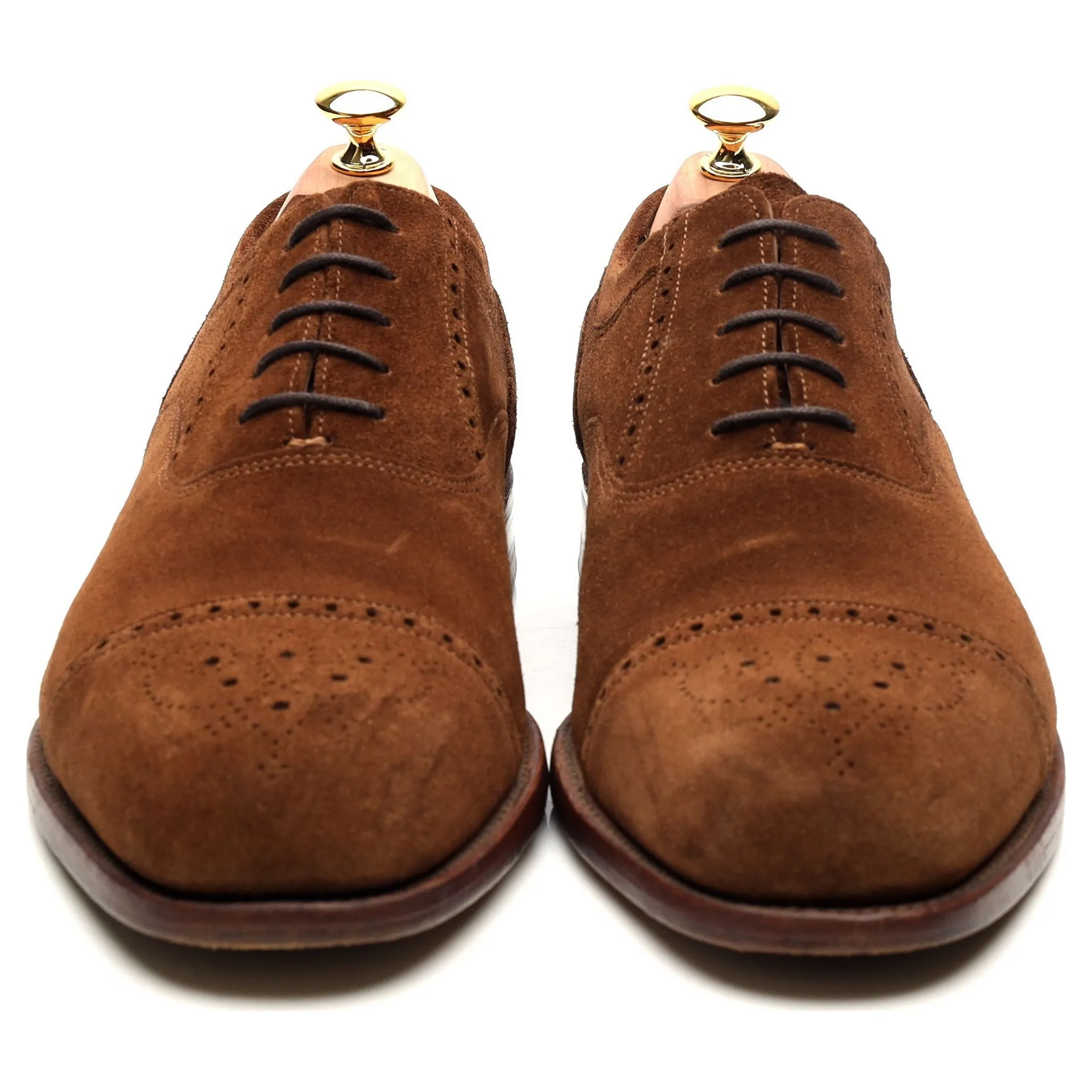 'Higham' Snuff Brown Suede Oxford Brogues UK 11 F