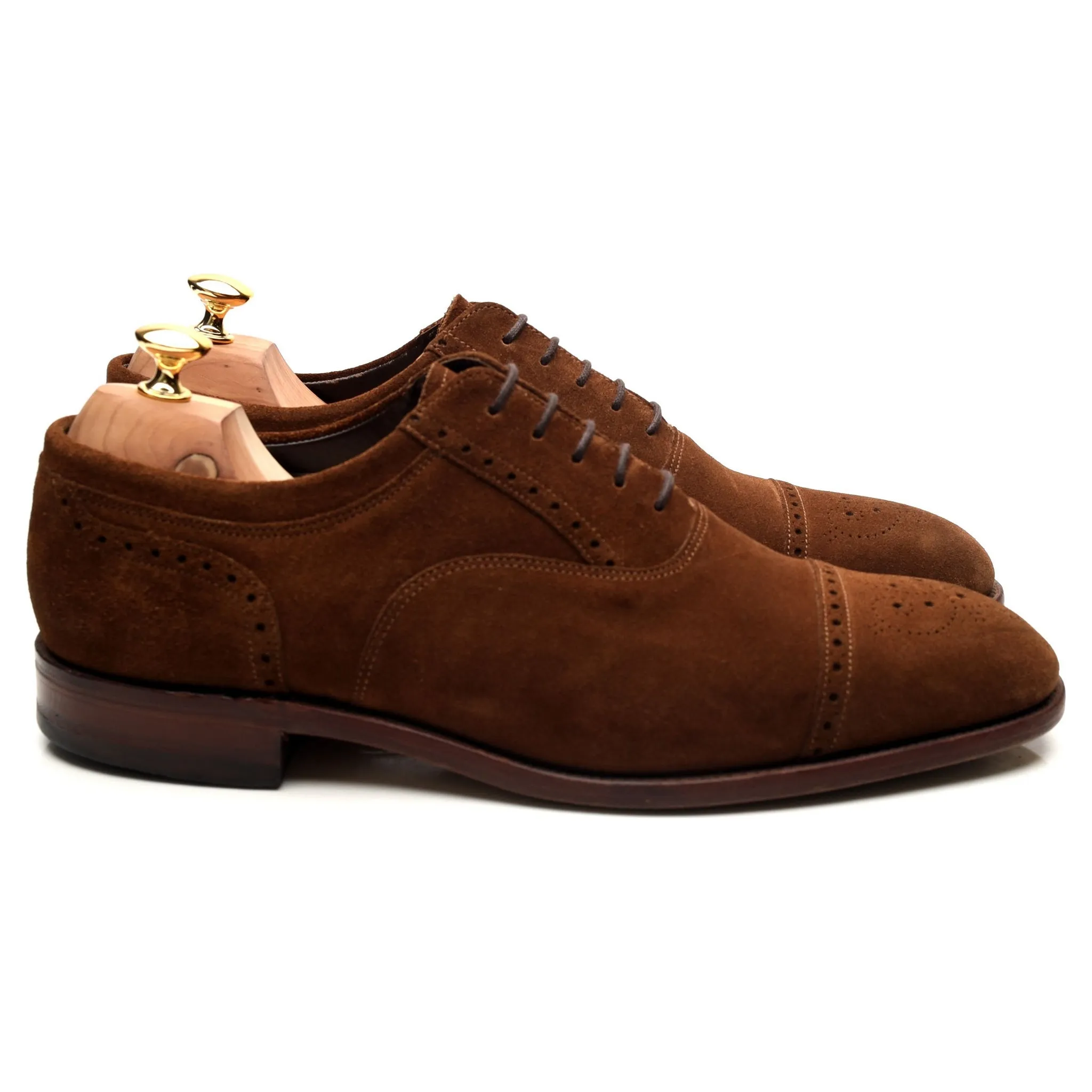 'Higham' Snuff Brown Suede Oxford Brogues UK 11 F