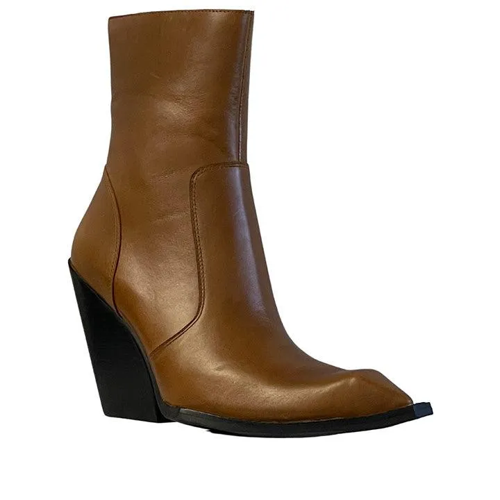 JEFFREY CAMPBELL LOUISVILLE BROWN BOOTS