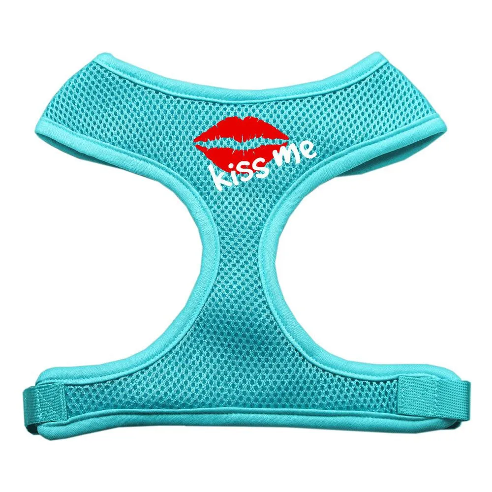 Kiss Me Soft Mesh Harnesses Aqua Small