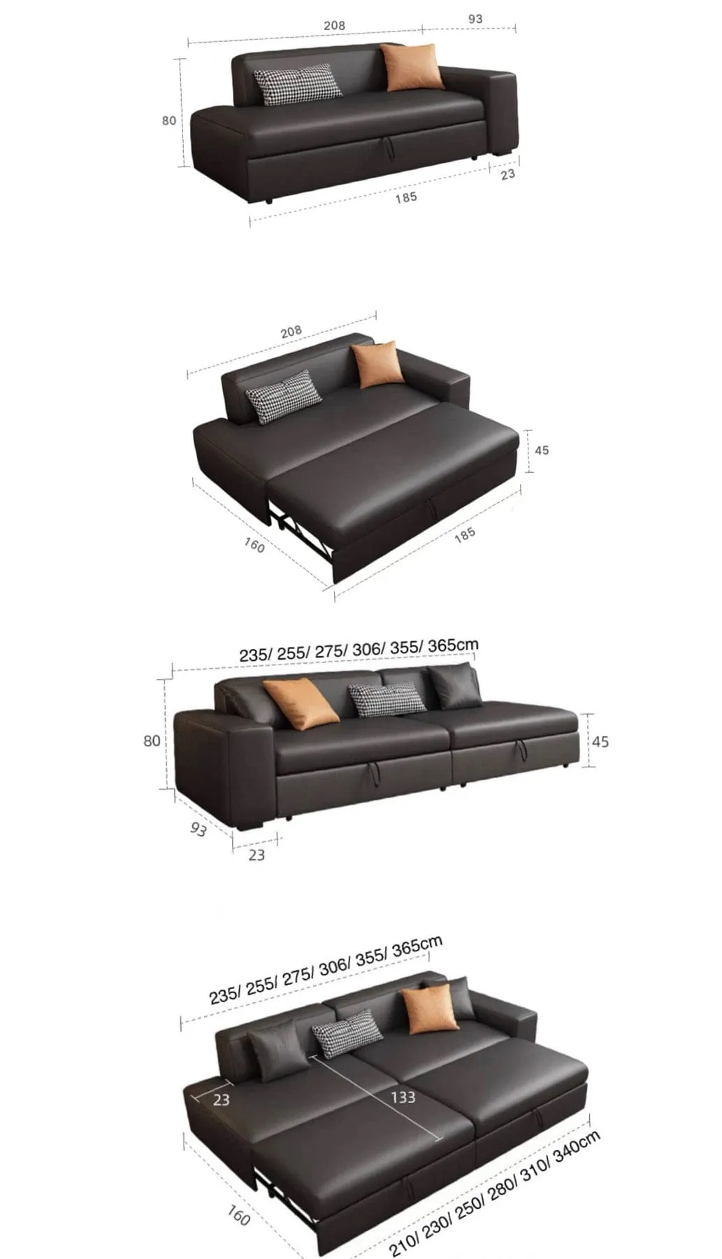 Leonard Scratch Resistant Sofa Bed