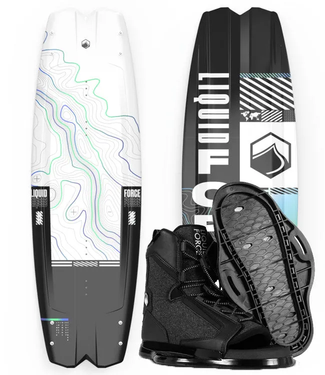 Liquid Force Remedy Wakeboard Package with Index Boots (2024)