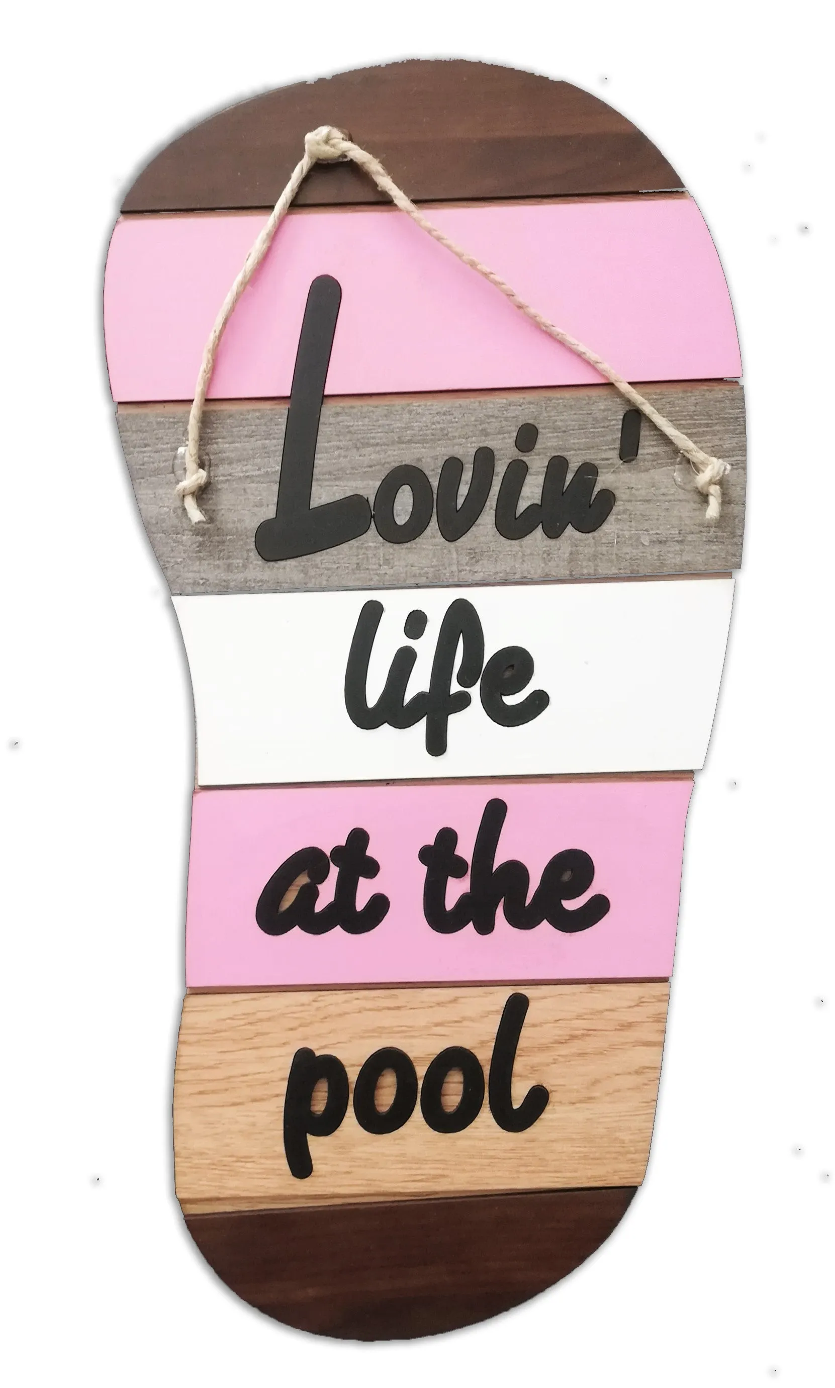 Lovin' Life at the pool wall art (flip flop)