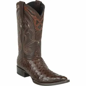 Men's Wild West Ostrich Skin 3X Toe Boot 2950307